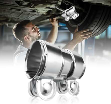 Abrazadera de Tubo de Escape Universal Ø 55mm/L: 95mm - Alta Calidad y Durabilidad.