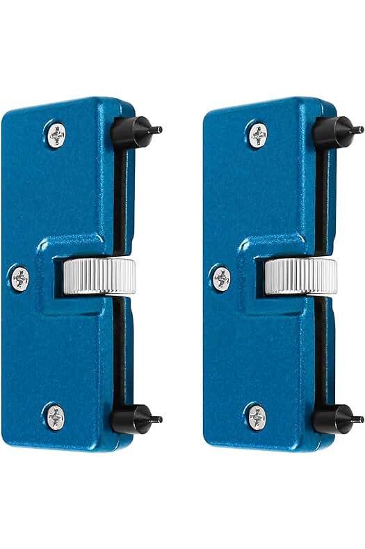 Abridor de relojes ajustable para reemplazar baterías - Herramienta de apertura de relojes (Azul, 7 * 2.8cm)