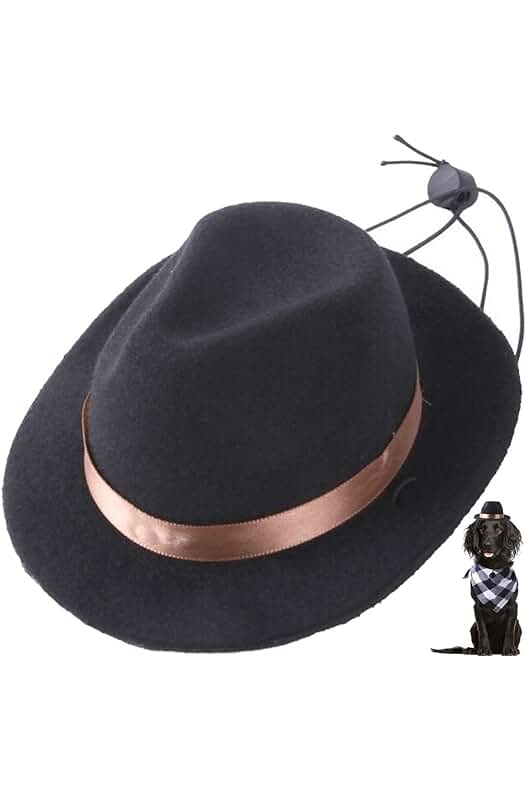 Accesorios de Cosplay para Gatos: Divertido Sombrero Cowboy Gatuno para Rendimiento y Cospla.