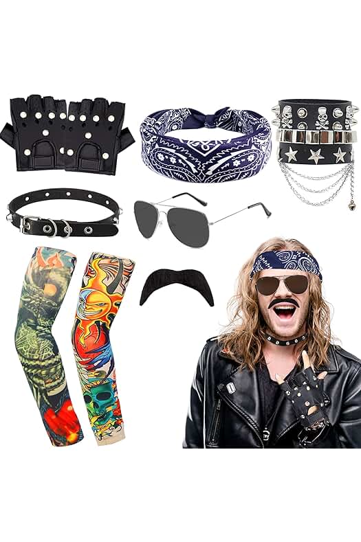 Accesorios de Disfraz de Roca: Complementa tu look rockero con estos increíbles accesorios.
