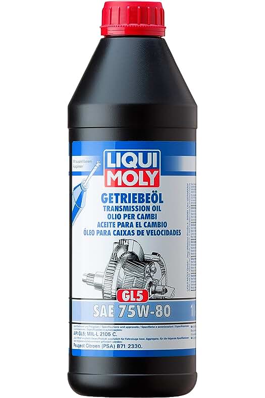 Aceite de engranajes LIQUI MOLY GL5 75W-80 | 1 L | Lubricante de calidad superior
