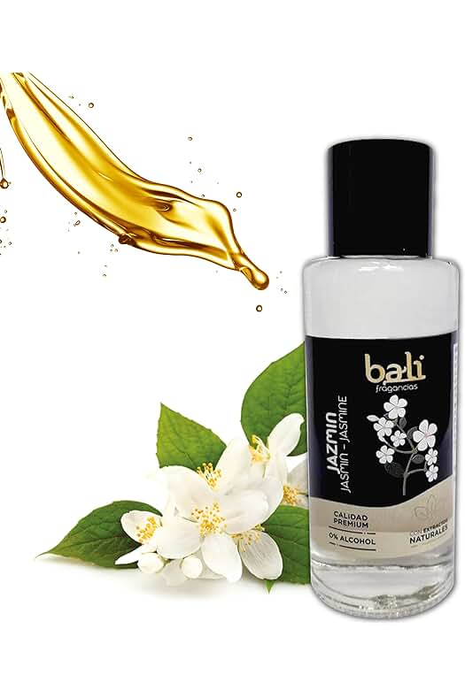 Aceite de Jazmín: Exquisita Esencia Floral para Humidificador, Difusor y Quemador de Aromaterapia.