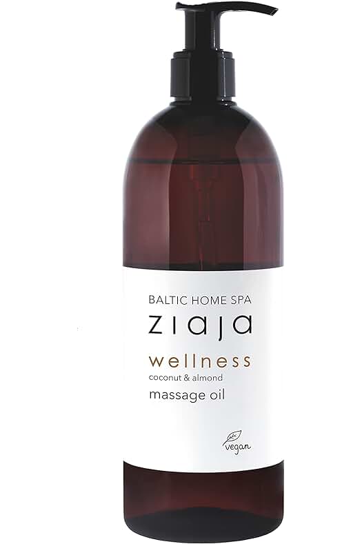 Aceite de masaje de almendra Ziaja Baltic Home Spa Wellness, con delicioso aroma a coco.
