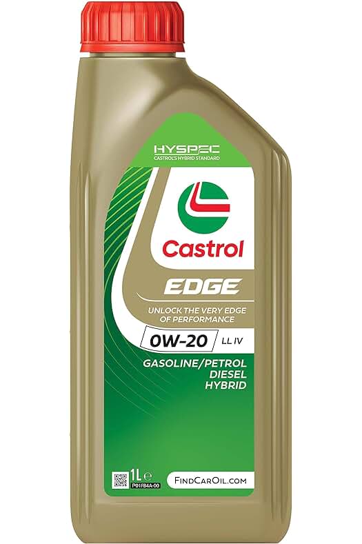 Aceite de Motor 1L Castrol EDGE 0W-20LL IV: Rendimiento y protección superior.