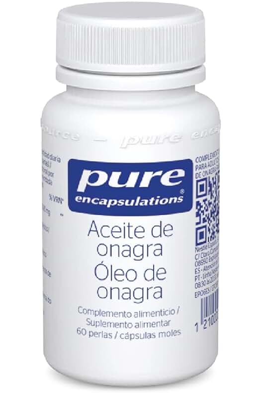 Aceite de Onagra para el Bienestar Femenino | Rico en Omega-6 GLA | 60 Cápsulas Vegetales.