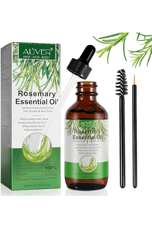 Aceite de Romero para el Cabello: Estimula el Crecimiento y Nutre el Cuero Cabelludo.