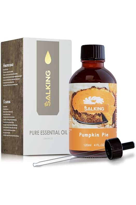 Aceite Esencial de Calabaza Premium para Difusor y Velas, Aroma Otoñal y Regalo Perfecto