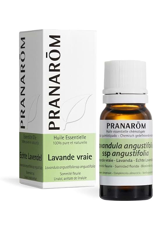 Aceite esencial de lavanda Pranarôm: Calma y equilibrio emocional en formato de 10 ml.