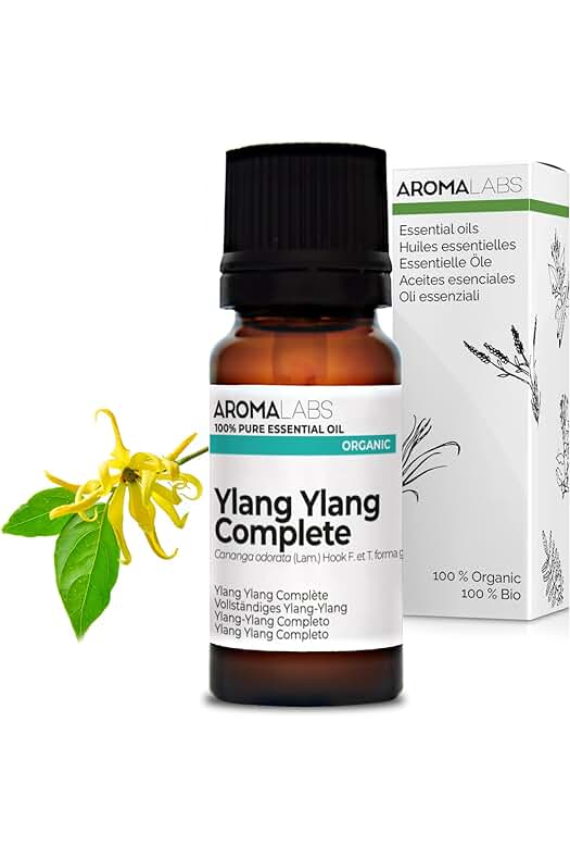 Aceite Esencial YLANG YLANG: Puro, Natural y Certificado - AROMA LABS (Marca Francesa)