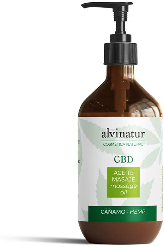 Aceite Masaje CBD Alvinatur: Relajación y Bienestar con Aceites Esenciales Naturales (250ml)