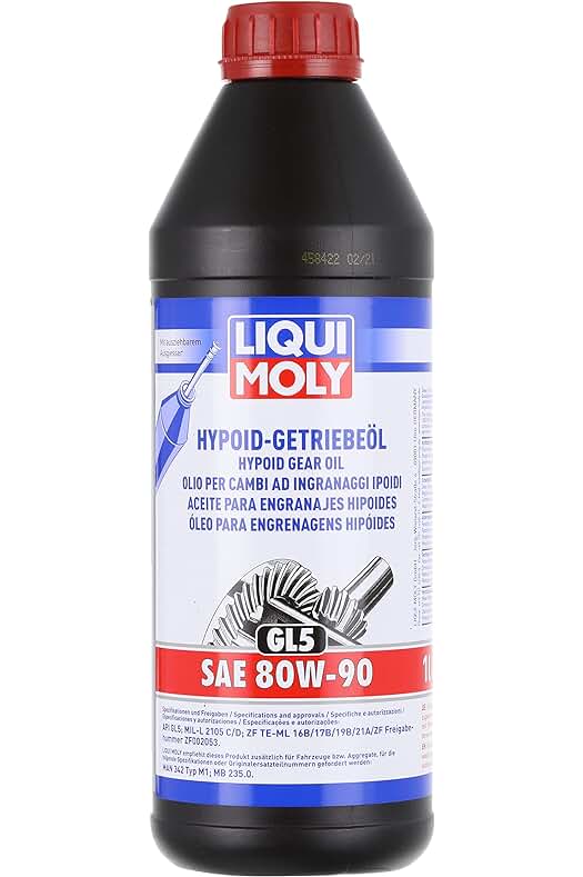 Aceite para engranajes hipoides de alto rendimiento | LIQUI MOLY | SAE 80W-90 | 1L