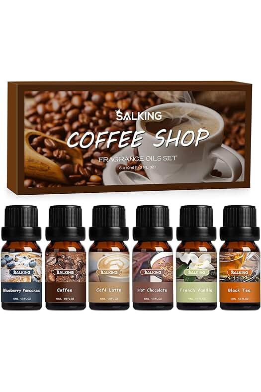 Aceites Esenciales Naturales para Difusor, Set de Aromaterapia con Deliciosas Fragancias Naturales