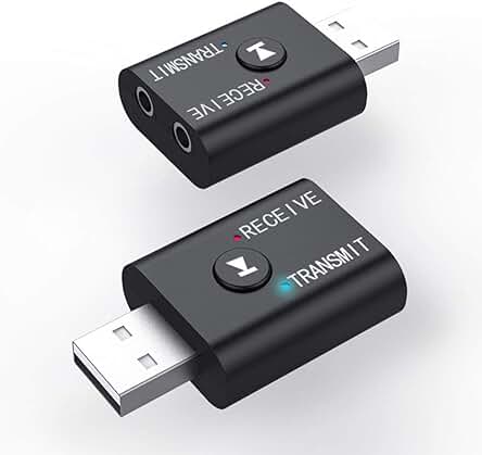 Adaptador de Audio Bluetooth 5.0 para TV y Dispositivos - Transmisor y Receptor Independiente