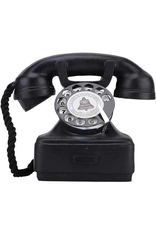 Adornos de teléfono retro para decorar tu hogar con un toque nostálgico.