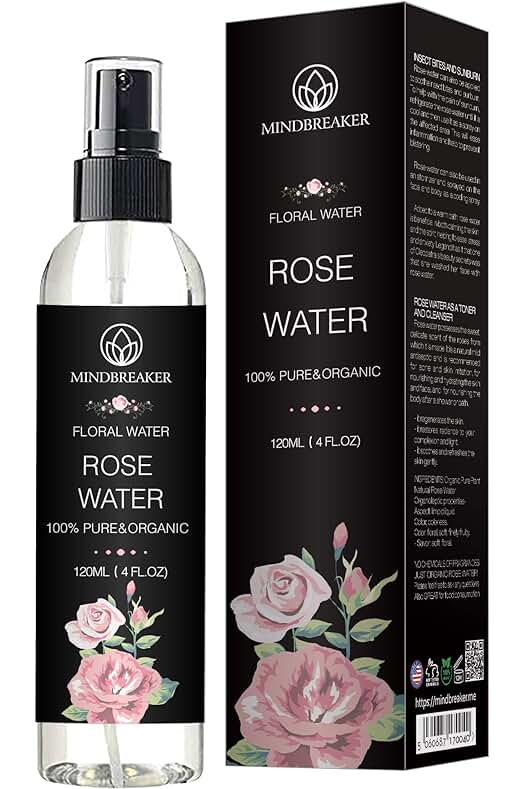 Agua de rosas orgánica: hidratante natural para la piel y el cabello (120 ml)