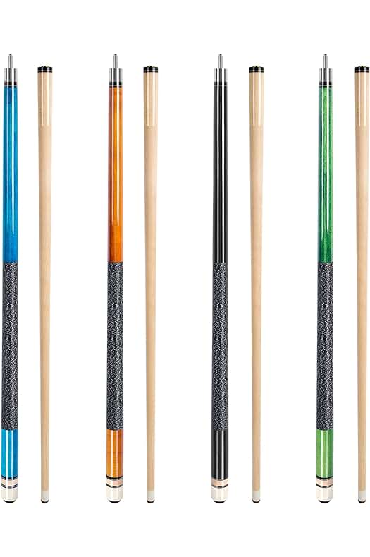 AKLOT Taco de Billar de Madera de Arce Canadiense para Jugadores Profesionales