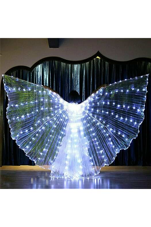 Alas de mariposa LED para danza del vientre, perfectas para festivales y escenarios