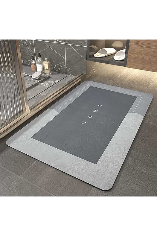 Alfombra de baño absorbente y antideslizante - Suave, cómoda y segura para tu baño.