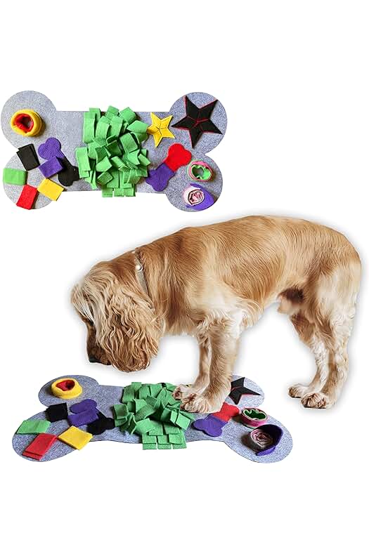 Alfombra Interactiva para Entrenamiento Olfativo de Perros: Juego de Comida Inteligente para Mascotas.