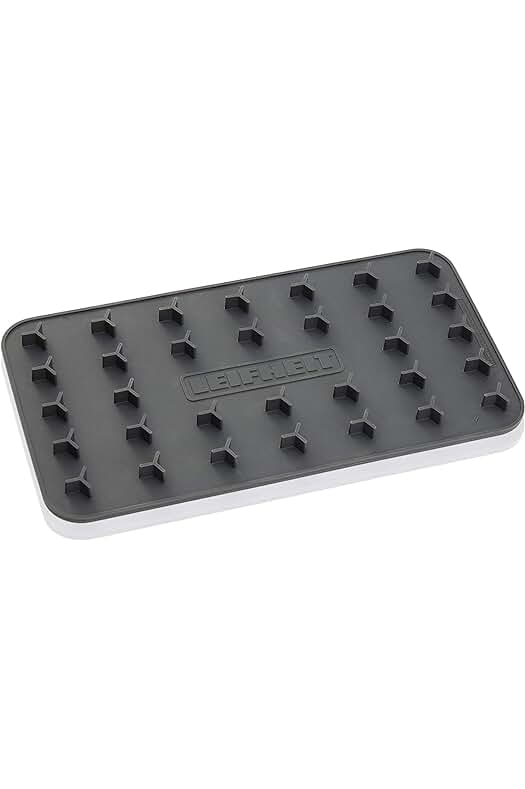 Alfombrilla de silicona para planchar, protege tu tabla y evita resbalones, gris, 25,5 x 14 cm.