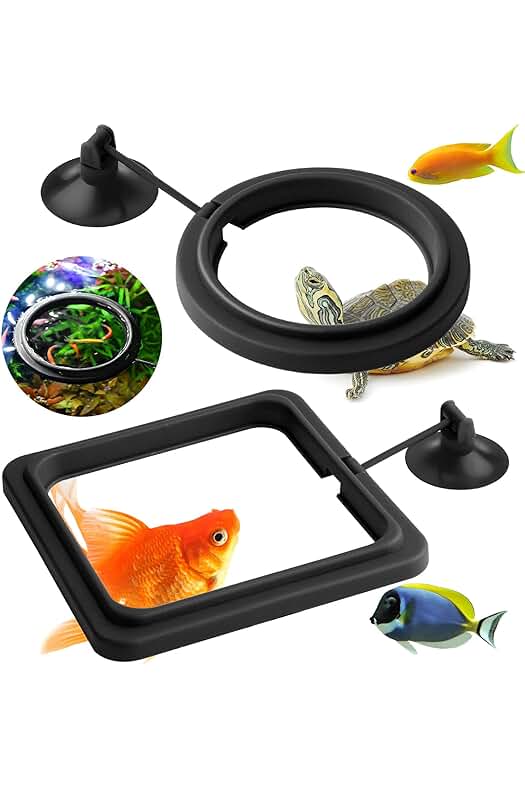 Alimentador de peces para acuario: práctico y duradero, ideal para guppies, bettas y tortugas
