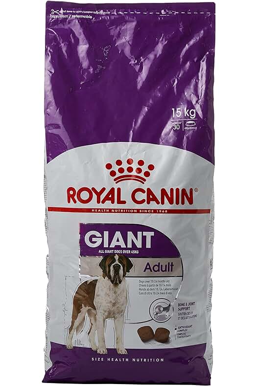 Alimento para perros Royal Canin Giant Adult - 15 Kg: Nutrición especializada para razas gigantes.
