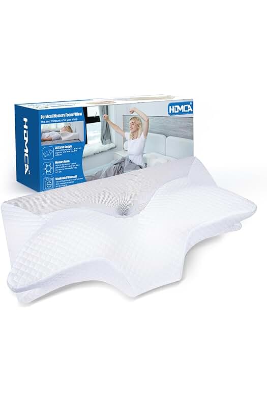 Almohada Cervical Ergonómica con Soporte para el Cuello - Mejor Descanso y Comodidad