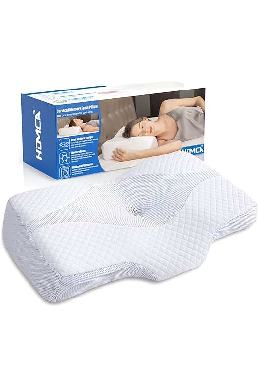 Almohada Cervical Ergonómica: Descanso y alivio para tu cuello con tecnología de memoria de forma.