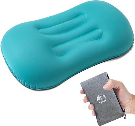 Almohada de Camping Inflable: Compacta, Ergonómica y Ligera para una Mayor Comodidad en tus Aventuras