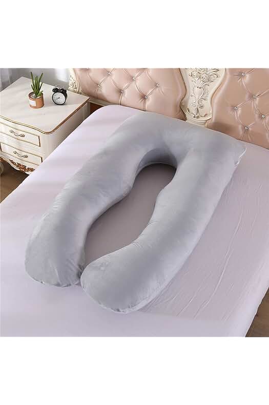 Almohada de Embarazo: Soporte Corporal Completo y Descanso Cómodo para un Sueño Ideal.