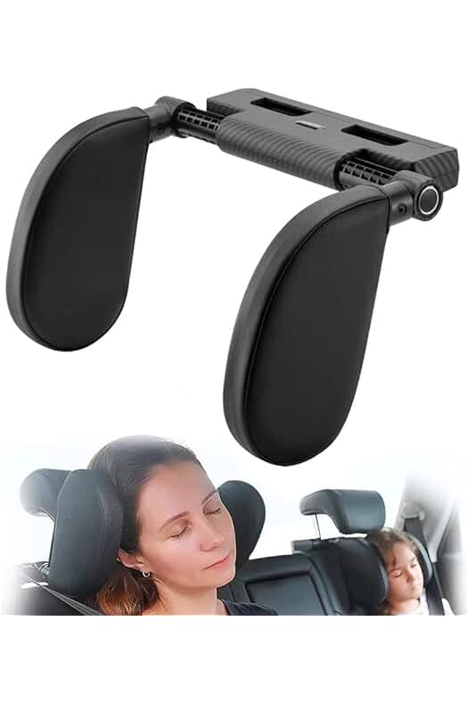 Almohada de Viaje Ergonómica para Reposacabezas de Coche Ajustable - Cómoda y Soporte para Cuello.