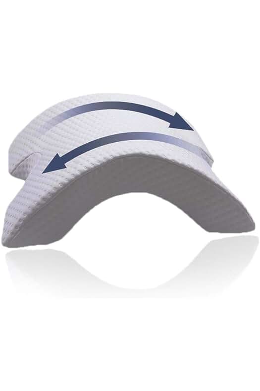 Almohada ergonómica de espuma de memoria para el cuello, con soporte ajustable.