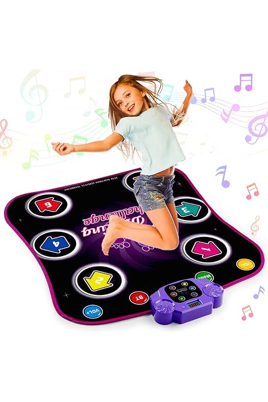 Almohadilla de Baile Electrónica para Niños de 3 a 12 Años con Bluetooth Inalámbrico