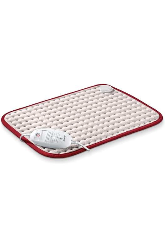 Almohadilla eléctrica Beurer HK Comfort: calentamiento ultrarápido, apagado automático y display iluminado.