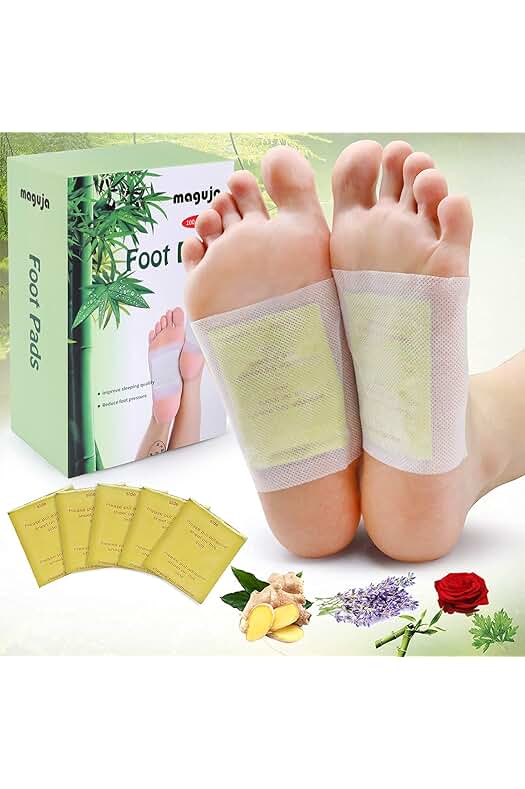 Almohadillas desintoxicantes para pies: elimina toxinas y alivia el dolor, cuidado de la salud.