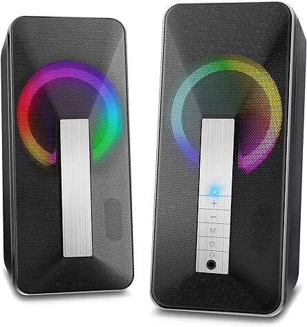 Altavoces PC Sobremesa: Sonido estéreo potente para tu ordenador, tableta o móvil.