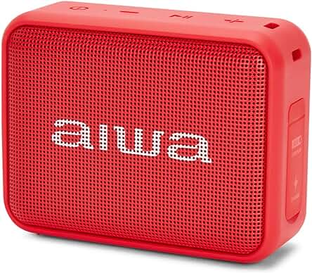 Altavoz Bluetooth Portátil Impermeable Aiwa BS-200RD: Sonido Estéreo Inalámbrico y Verdaderamente Sin Cables