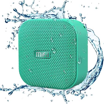 Altavoz Bluetooth portátil impermeable con tecnología True Wireless Stereo y 15 horas de reproducción.