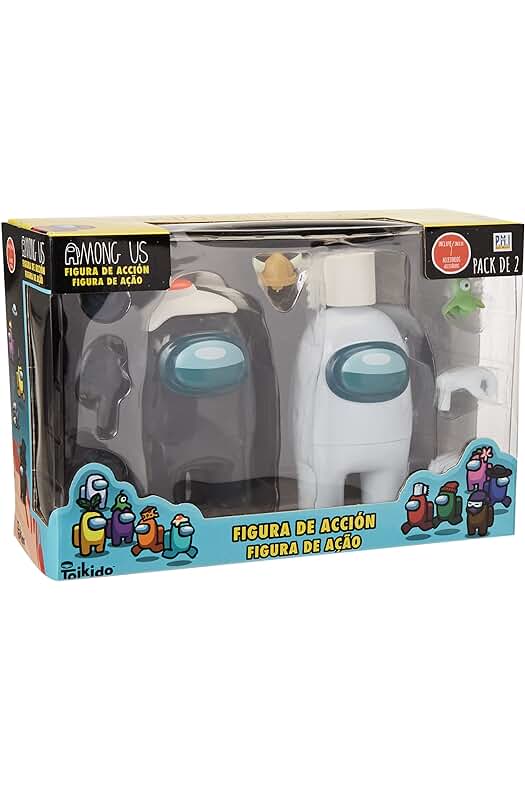 Among Us Figura de Acción Set de 2 en Caja Surtido (64116015), Multicolor - Bizak