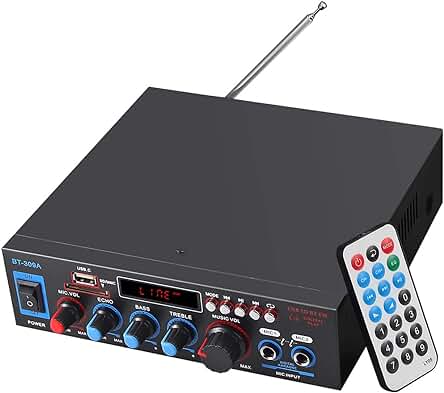 Amplificador de Audio PROZOR 800W: Potente, Versátil y Conexión Bluetooth para una Experiencia de Sonido Inigualable