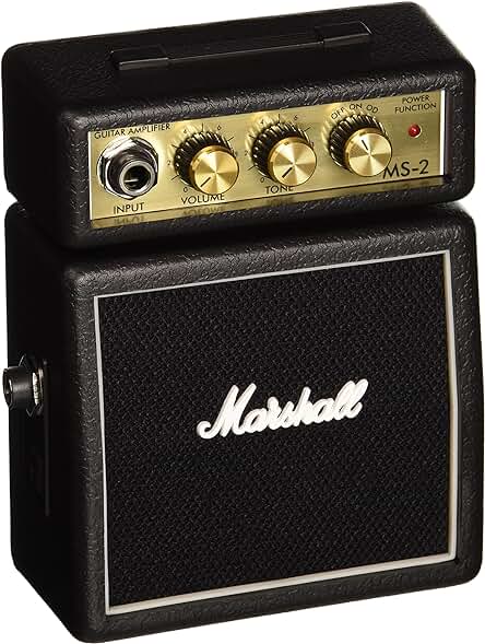 Amplificador de guitarra Marshall MS-2 - Potente y compacto, perfecto para tus sesiones de práctica.
