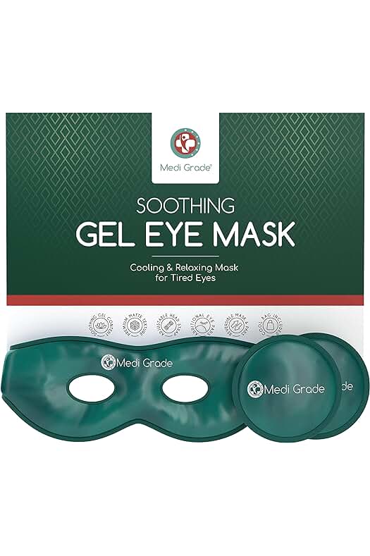 Antifaz de Gel Frío para Ojos – Máscara Reutilizable para Bolsas y Ojeras – Relájate en Casa