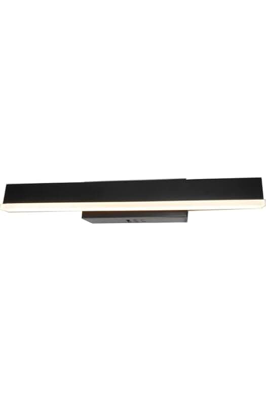 Aplique LED de pared contemporáneo y elegante para iluminar cuadros - Negro mate.