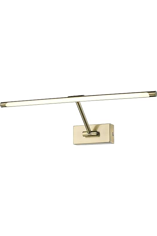 Aplique LED de pared estilo tradicional y elegante, bronce envejecido, totalmente articulado y giratorio.