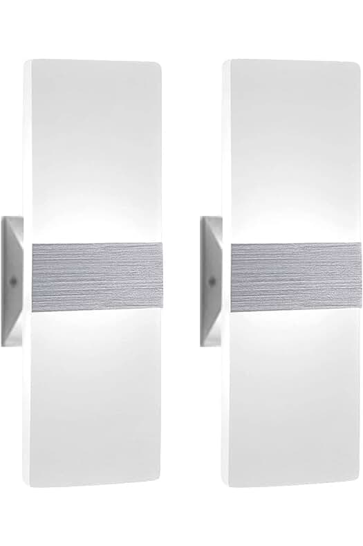 Apliques de Pared LED Modernos de 12W para Decoración de Interiores en Blanco Frío.