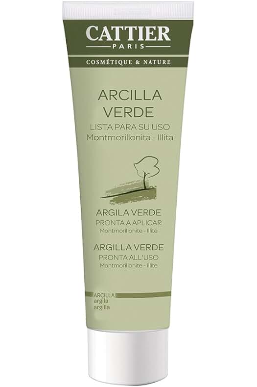 Arcilla Verde Cattier lista para usar - 400 gramos: purifica y revitaliza la piel.