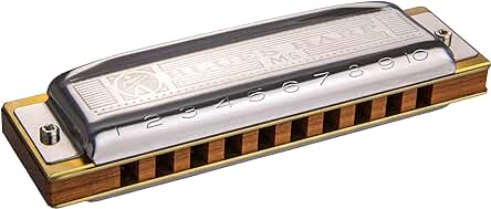 Armónica Hohner Blues Harp 532/20CX en Do, armónica de metal para el blues.