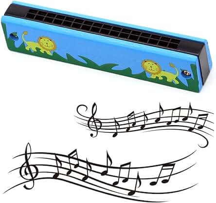 Armonica Niños: Harmonica de Madera para Principiantes - Divertido Instrumento Musical para Niños
