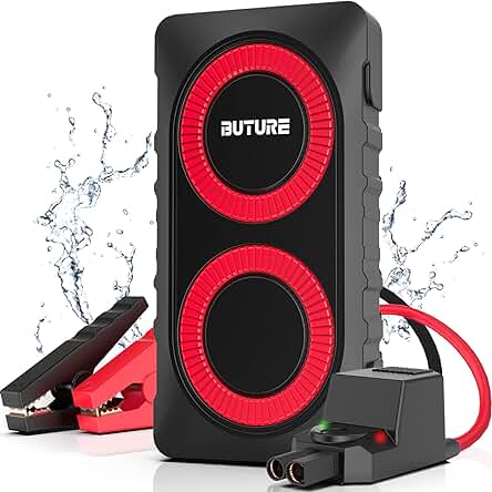 Arrancador de Baterías Portátil para Coche con 1200A y 12800mAh