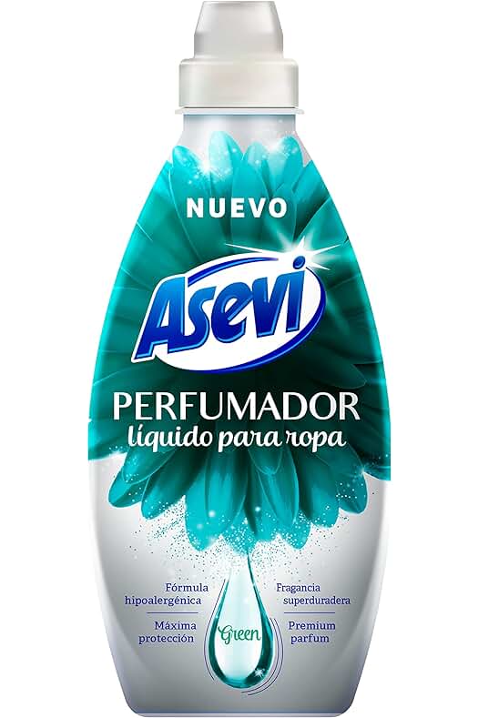 Asevi Green - Perfumador para Ropa de Lavadora con Fragancia Floral - 720 ml